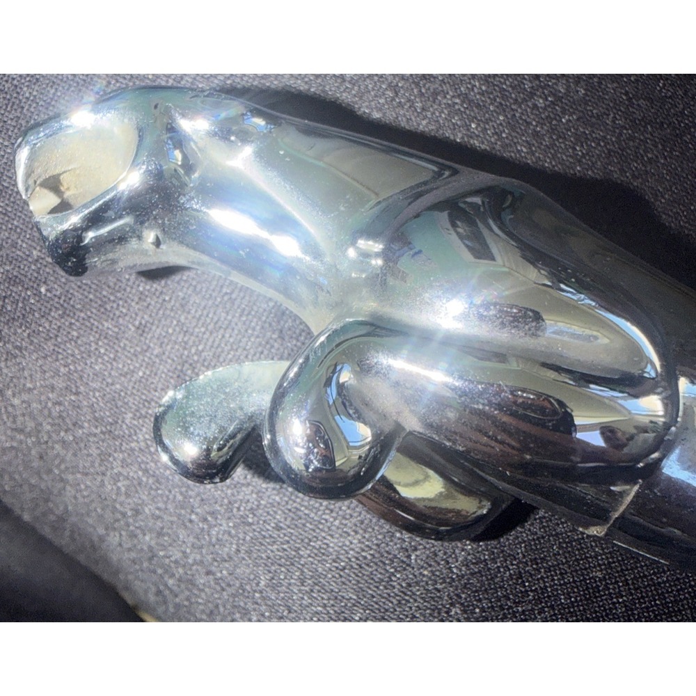 Vintage Leaping Jaguar Leaper Chrome Mascot Hood Ornament Emblem 6" - Picture 8 of 14